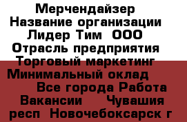 Мерчендайзер › Название организации ­ Лидер Тим, ООО › Отрасль предприятия ­ Торговый маркетинг › Минимальный оклад ­ 23 000 - Все города Работа » Вакансии   . Чувашия респ.,Новочебоксарск г.